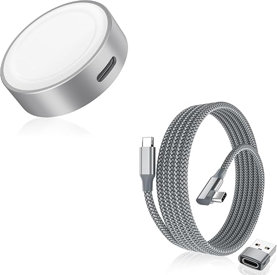 Elebase Apple Watch Charger,Compatible with iWatch Series 10 9 8 7 6,Ultra 2,SE,42/46/44mm and USB C to C 60W Charging Cable 10FT with USB A Adapter.