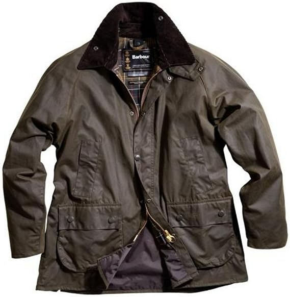 Barbour Men's Classic Bedale Waxed Cotton Jacket 36 Olive