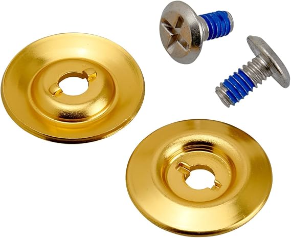 Biltwell | Gen2 Hardware Kit (pair) | Stainless Steel Screw with Gold Base | Fitment ECE Gringo S and ECE Lane Splitter Motorcycle Helmet Shield