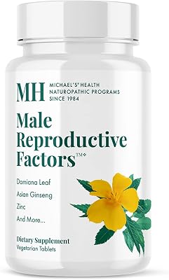 MICHAELS Health Naturopathic Programs Male Reproductive Factors - 60 Vegetarian Tablets - Nutrients to Support Male Fertility - Kosher - 40 Servings