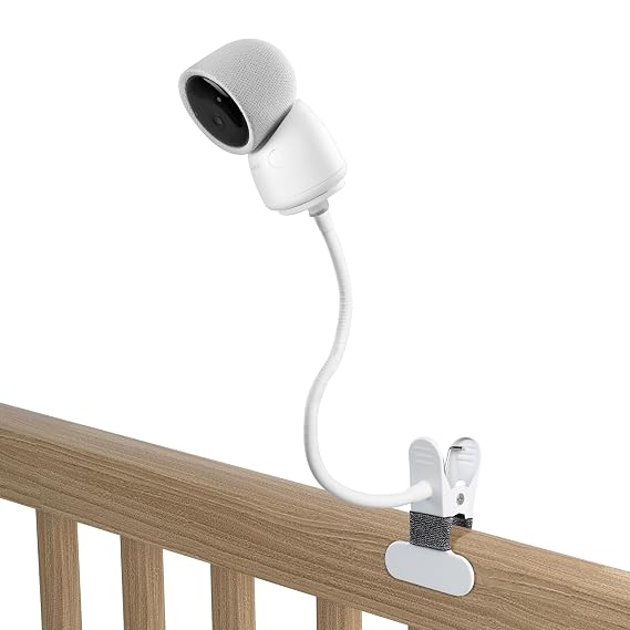 Clip Mount for Arenti Baby Monitor Without Tools or Wall Damage (White)