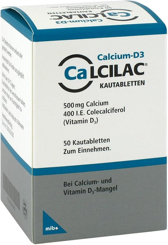 500 mg / 400 IU Chewable Tablets Pack of 50