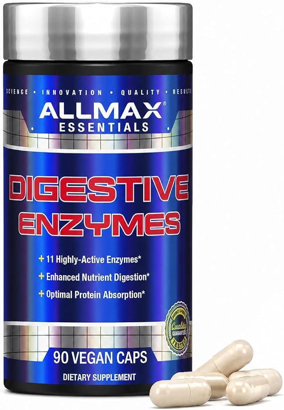 ALLMAX Digestive Enzymes Capsules, 90 Count