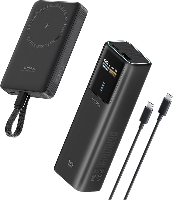 CUKTECH 10 100W 10,000mAh Power Bank + CP12 10000mAh Magnetic Power Bank Combo