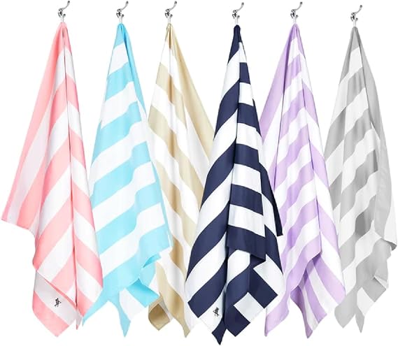 Dock & Bay Quick Dry Beach Towel - Cabana - Set of 6 - Extra Large
