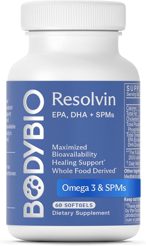 BodyBio Resolvin SPMs for Healthy Inflammation, Skin Repair & Joint Comfort