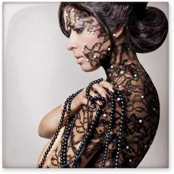 Religion Nude Brunette Beauty Body Gal Ceramic Tile Glossy Decal Glazed Brick Adorn Stone
