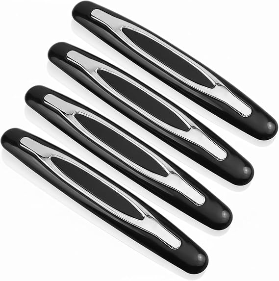 4 Pcs Car Door Edge Guard Strips–Anti-Scratch Bumper Protection Strips for Vehicle Front & Rear Doors,Universal Door Protectors for Cars&Trucks(Black)