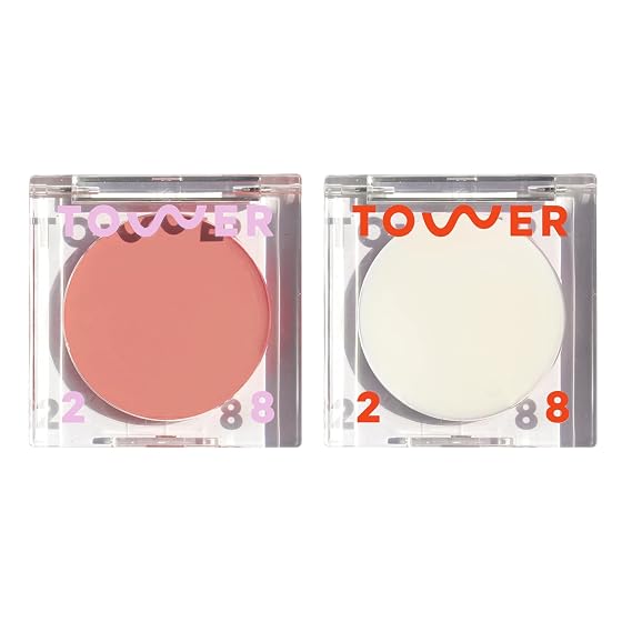 Tower 28 Beauty BeachPlease Cream Blush MAGIC HOUR& Tower 28 Beauty SuperDew Shimmer-Free Highlight Balm