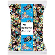 1kg Krazy Kandi Rainbow Clusters - Bulk Chewy Fruit Flavored Candies for Parties, Events, and Sweet Cravings - Vibrant Assortment