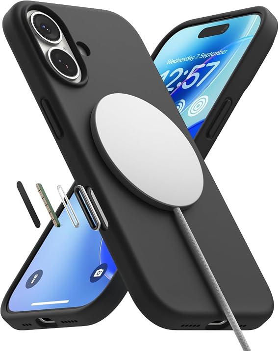 Ringke for iPhone 17 Case [Silicone Magnetic Black]
