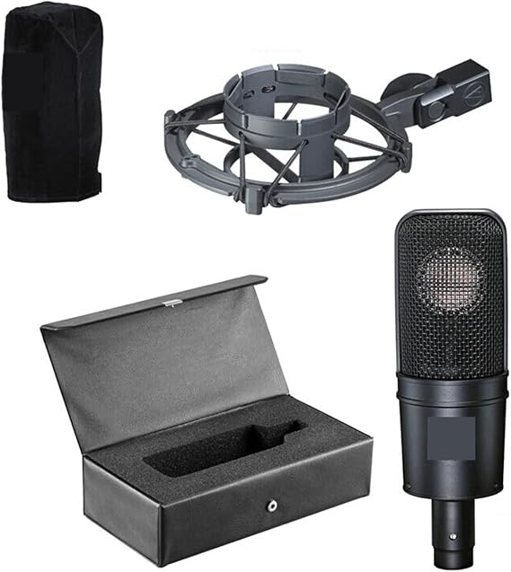 Microphone Audio AT4040 Wired Cardioid Condenser Microphone Podcast Equipment Studio Mic Professional Microphone Suitable for Anchor, Dubbing Studio, Recording, st