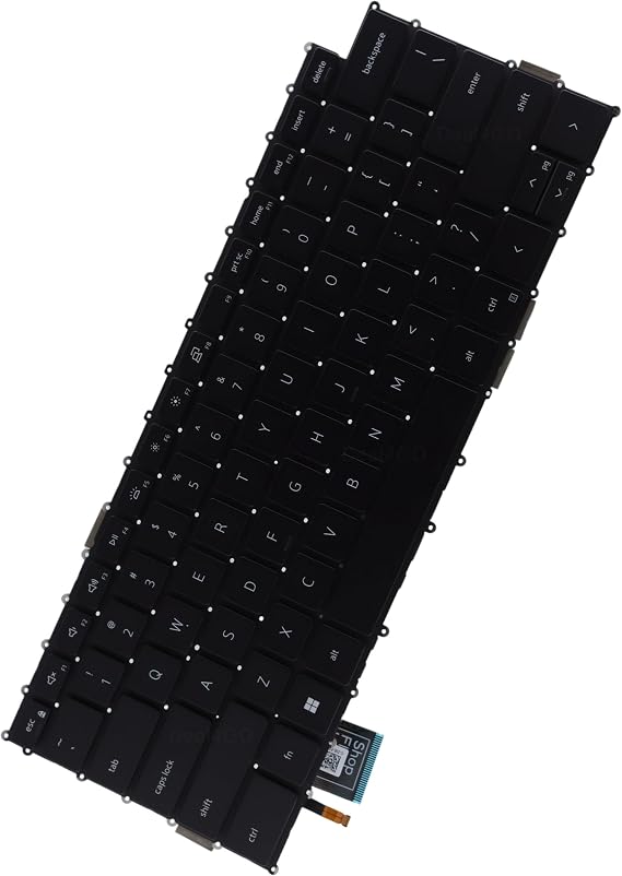 Deal4GO Backlit Keyboard CYJV4 2R30J replacement for Dell XPS 9500 9510 9520 9530 9700 9710 9720 Precision 5550 5560 5750 5760, BLACK