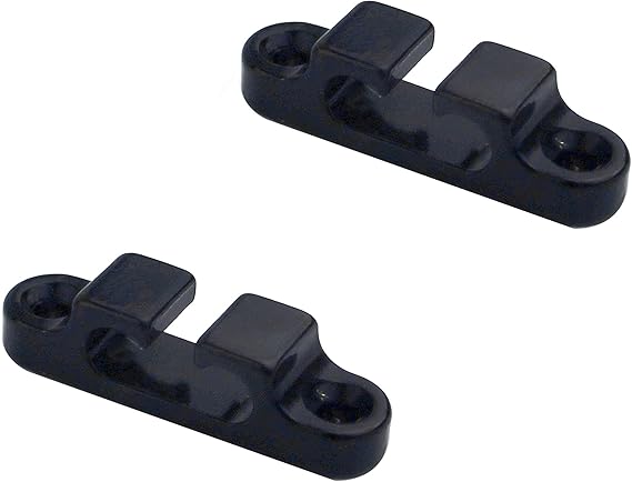 Guyker 2Pcs 2-String Retainer/String Guide for Electric Bass Head Retainer String Tree String Buckle Guide Groove Bass String SR4, Black