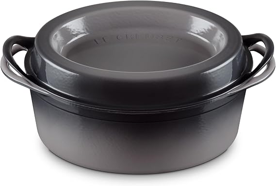 Le Creuset Enameled Cast Iron Traditional Oval Doufeu, 7.25 qt., Oyster