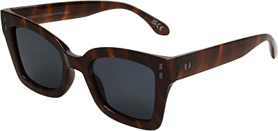 French Connection Womens Fern Sunglasses Cateye, Brown, 42mm