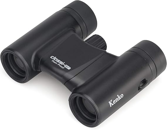 Kenko Classi-Air 10x21 DH Compact Binoculars - 170g Ultra-Lightweight Foldable Design, Multi-Coated Clear View, Rainproof IPX1 for Concerts, Stadium Sports, Theater and Travel, Matte Black 021415