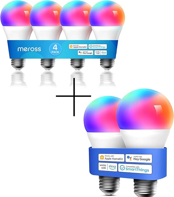 meross Smart LED Light Bulb Works with Apple HomeKit