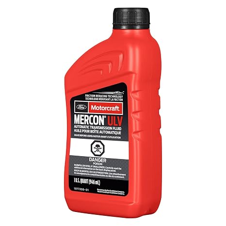 MOTORCRAFT Mercon Ultra Low Viscosity Fluid Automatic Transmission Fluid for 2017 F-150, Black