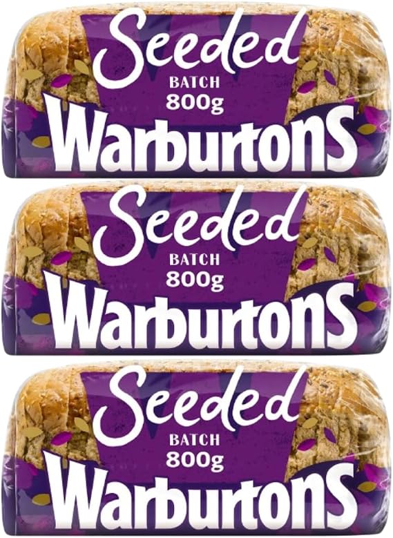 Thick Sliced Seeded Batch Bread Warburton 3x800g (3x800g)