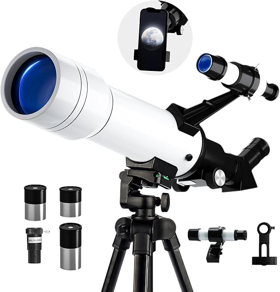 Telescope, 70mm Aperture, 400mm, White