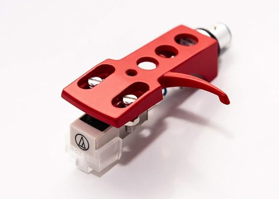 Red Headshell, AT-3600L Cartridge and Stylus, Needle for Kenwood KD-2070, KD-5077, KD-550, KD-3100, KD-2055, L07D, KD-3077, KD-600, KD-500, PU-400