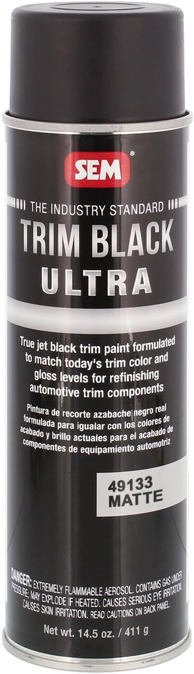 SEM Trim Black Ultra Automotive Spray Paint - 14.5 Ounce Can
