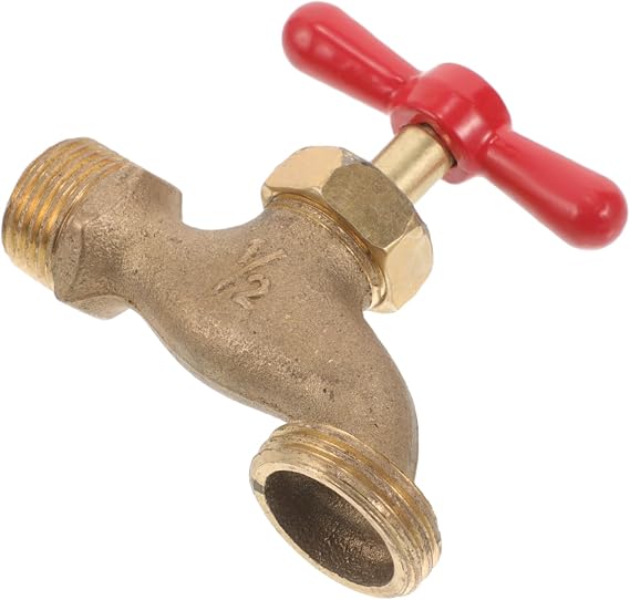 Retro Garden Faucet Wall Mounted Copper Easy Open Close