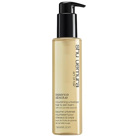 Shu Uemura Essence Absolute Universal Balm Nourishing Leave-in Balm for Dry Hair and Dry Skin with Chamomile Oil Moisturises and Protection 150 ml