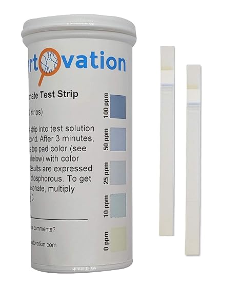 Bartovation Phosphorus and Phosphate Test Strips, 0-100 ppm, 50-Pack | Made in USA, Water Quality