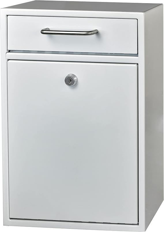 Mail Boss Locking Wall Mount Drop Box for Keys, Letters, and Payments