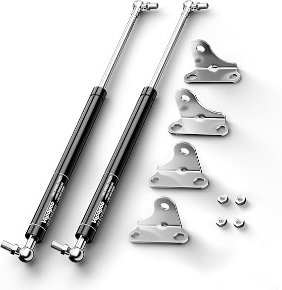 Vepagoo 15in 22.5lb/100N Gas Struts for RV Storage Box with Brackets, 2 Pack