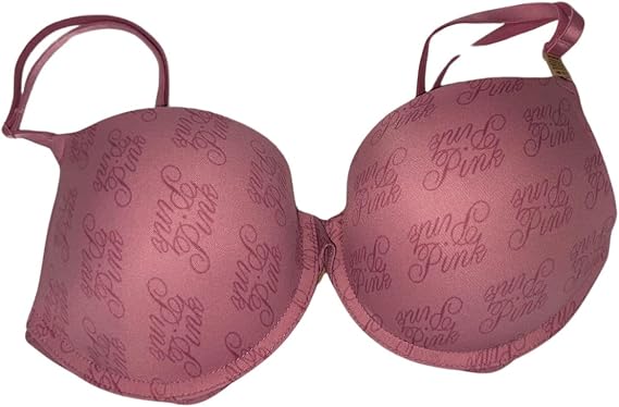 Victoria's Secret Pink Wear Everywhere Smooth Push Up Bra Color Soft Begonia Script New
