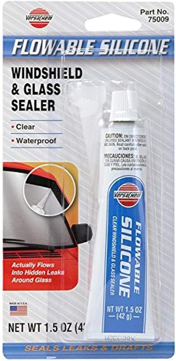 Versachem 75009-12PK Flowable Windshield Silicone - 1.5 oz., (Pack of 12)