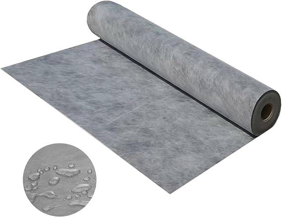MYOYAY 3.3ft x 98.5ft Waterproof Membrane for Shower | 24mils Thick Underlayment Waterproof Polyethylene 323 sq.ft Membrane Polyethylene Fabric Roll for Bathroom, Sauna, Steam Room