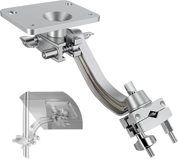 RANMING Electronic Module Mounting Plate with Clamp Electronic Drum Module Mount Holder for Electronic Controller Multi-Pad Drum Pads Drum Set Cymbal Stand