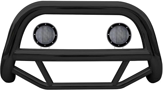 Black Horse Max Bull Bar Kit No Skid Plate Black Compatible with 2022-2024 Hyundai Tucson-MBB-B7102-PLFB