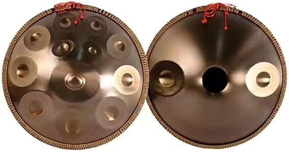 Handpan Drum Steel Hand Pan, 14 Notes, D Kurd Minor, 432 Hz, With Bag, Mallets, Stand