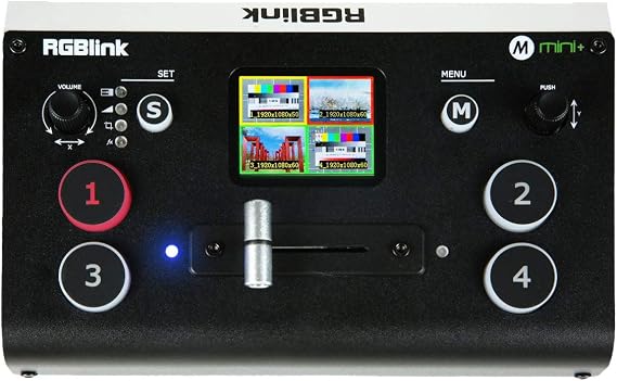 RGBlink Mini+ 4-Ch HDMI Live Streaming Production Switcher with PTZ Control