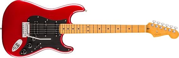 Fender American Ultra II Stratocaster HSS Electric Guitar - Sinister Red with Maple Fingerboard