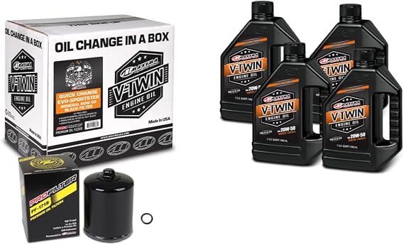 V-Twin Quick Change Kit Mineral w/Black Filter, Evo/Sportster
