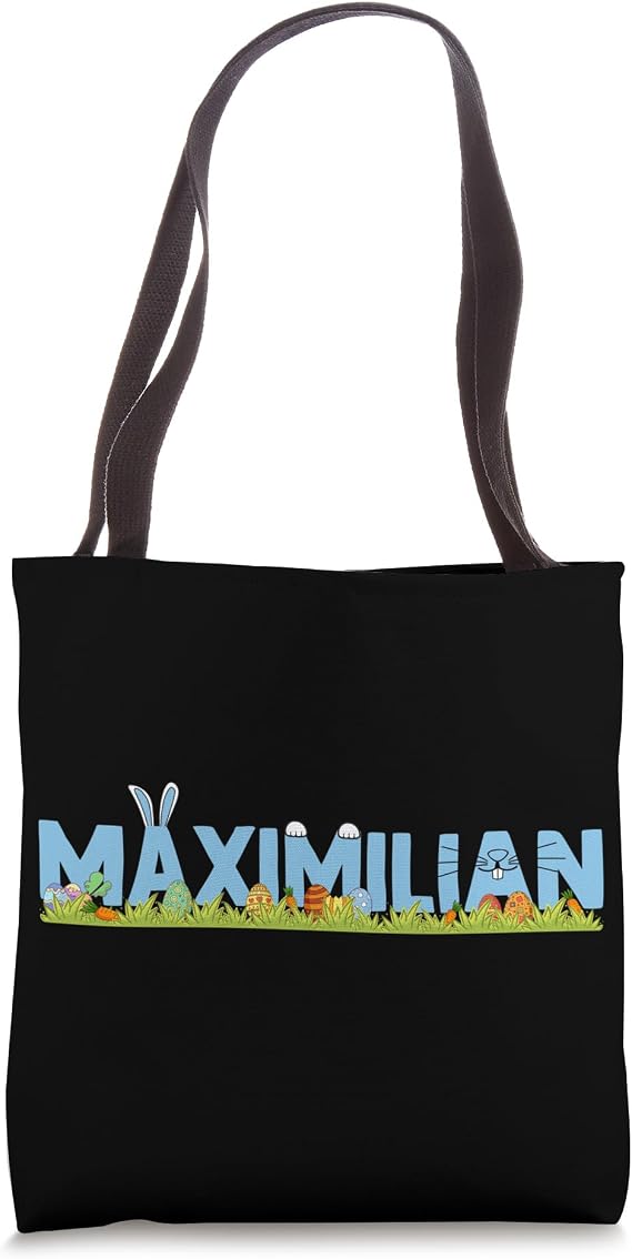 Happy Easter Day Bunny Rabbit Kids Cute Love Maximilian Tote Bag