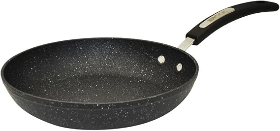 Starfrit The Rock Terra 12" (30cm) Ceramic Fry Pan, PFAS-Free, Black Marble