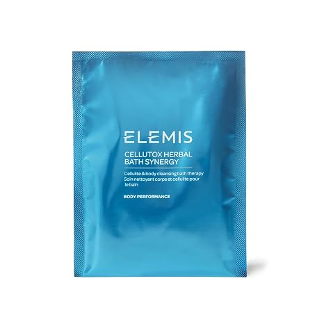 ELEMIS Cellutox Herbal Bath Synergy, 10-Pack Detoxifying Herbal Bath Sachets for Smoother Skin | Detoxifying aromatic bath salts with sea plant extracts & essential oils for smoother, soft & refreshed skin.