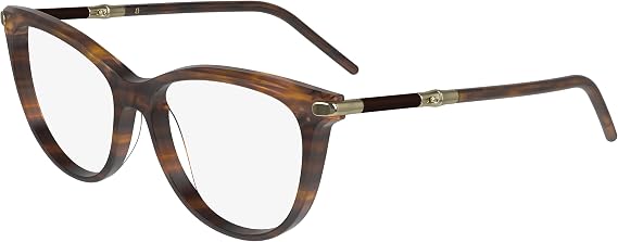 Longchamp LO2727 238 Eyeglasses Women's Brown Horn Full Rim Cat Eye 55mm