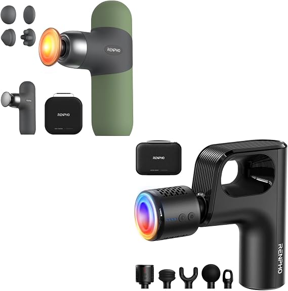 RENPHO Active Mini Thermacool Massage Gun, Mini Thermal Massage Gun with Heat