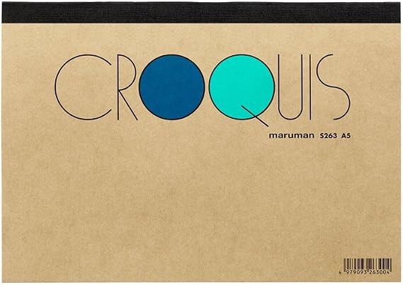 Maruman Croquis Drawing Pad, A5, 5.83" x 8.27", Blue