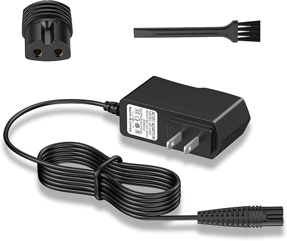 12V Charger Fit for Braun Shaver Series 1 3 5 7 9, 5FT Charging Cord for Braun 310s 340s 740s 3040s 7020s 9330s 760cc 790cc 5190cc 7085cc 7865cc 9090cc 9095cc 9290cc 9385cc 9577cc Electric Trimmer