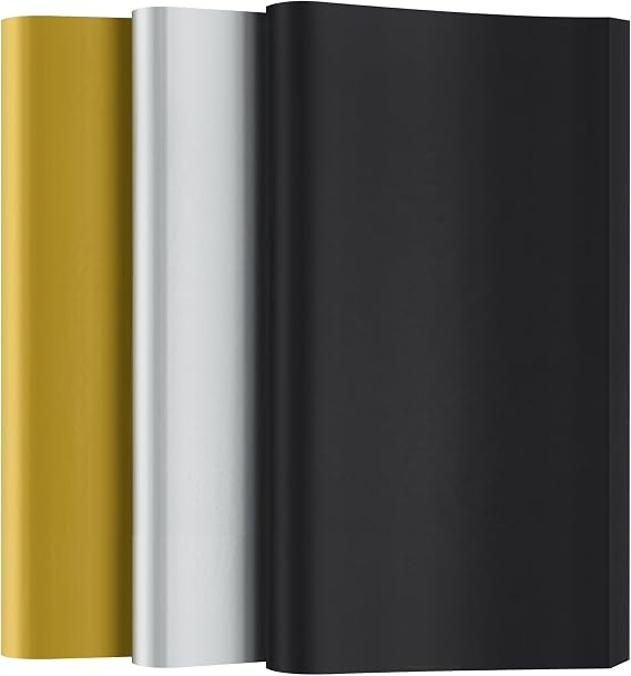 Bouiexye 60 Sheets Black/Gold/Silver Tissue Paper Multicolor Tissue Paper Bulk Gift Wrapping for DIY Art Craft Floral Birthday Graduation Party Festival
