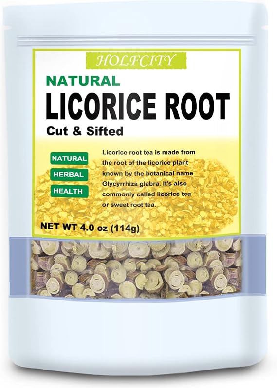 Natural Licorice Root, Cut & Sifted, 4.0oz(114g), 100% Licorice Herbal Root